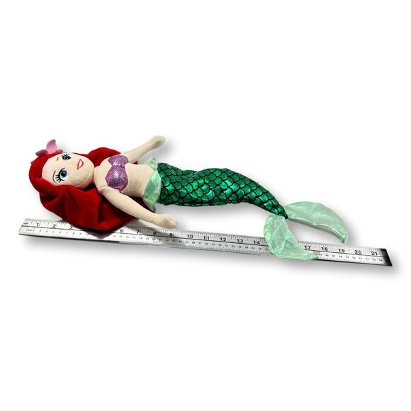 Ariel Sparkle Disney TY Plush Doll 18 inch Mermaid - Picture 9 of 9